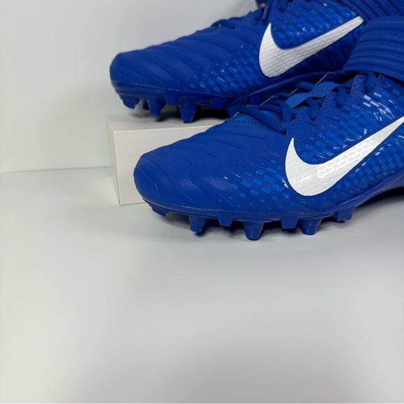 ALPHA MENACE VARSITY 2 GAME ROYAL MENS FOOTBALL CLEATS SIZE 12 BLUE WHITE NEW - Picture 5 of 10